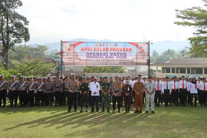 
					Kapolres Baru Sijunjung Pimpin Apel Gelar Pasukan, Operasi Patuh Singgalang 2025 Resmi Dimulai