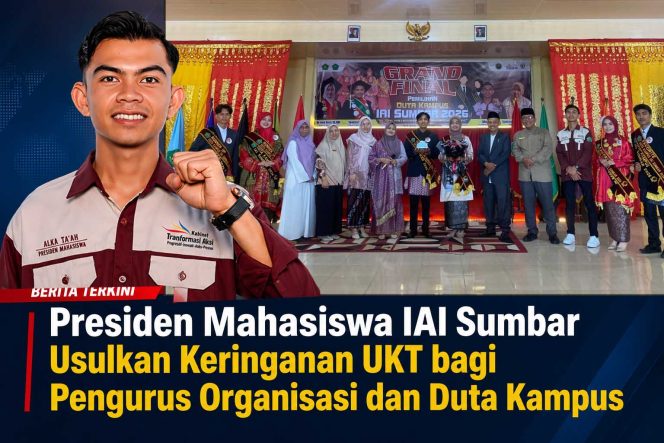 
					Presma IAI Sumbar Usulkan Keringanan UKT bagi Mahasiswa Aktif Organisasi dan Duta Kampus
