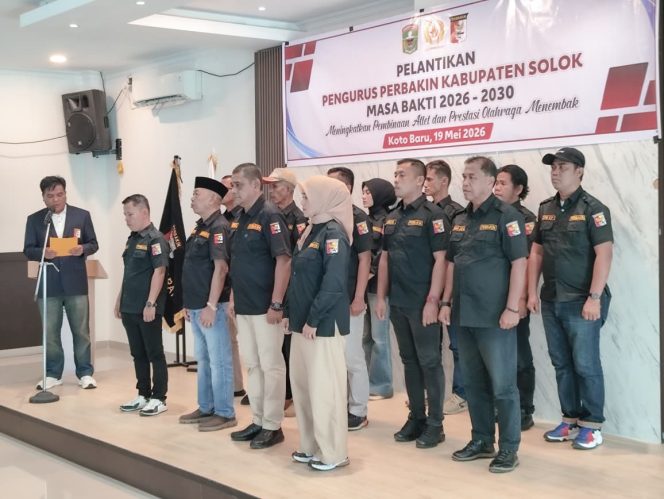 
					Pengurus Persatuan Menembak Indonesia Kabupaten Solok Masa Bakti 2026–2030 Resmi Dilantik