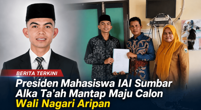 
					Presiden Mahasiswa IAI Sumbar Alka Ta’ah Mantap Maju Calon Wali Nagari Aripan